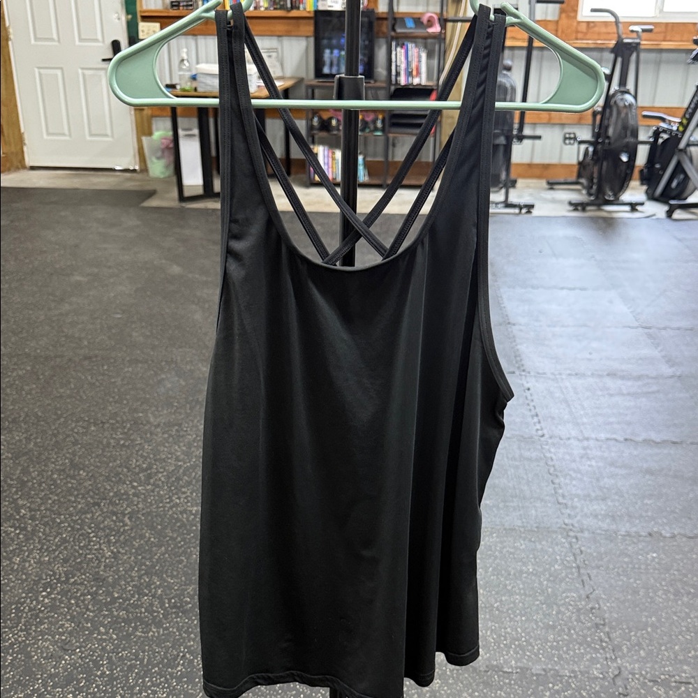 Kiava Black Strappy Tank Top